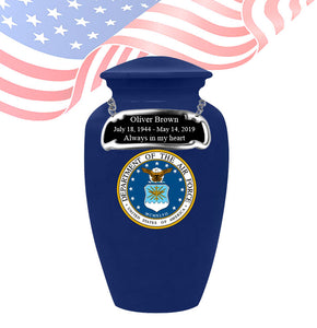 Military Series - United States Air Force Cremation Urn, Blue - IUMI128
