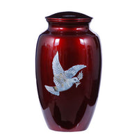 Mother of Pearl Dove on Red - IUMOP103
