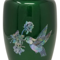 Mother of Pearl Hummingbird on Green - IUMOP119-Green