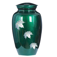 MOP Green Leaf - Urn & Stationery Box Set - IUMOP107-SET