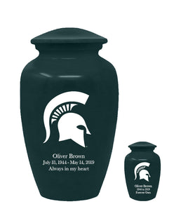 Fan Series - Michigan State University Spartans Memorial Cremation Urn - IUMST100