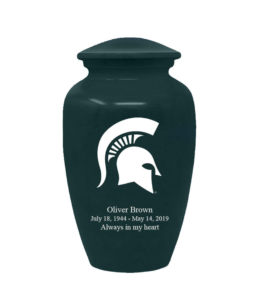 Fan Series - Michigan State University Spartans Memorial Cremation Urn - IUMST100