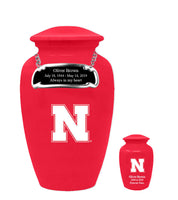 Fan Series - University of Nebraska Cornhuskers Red Memorial Cremation Urn - IUNBR101