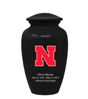 Fan Series - University of Nebraska Cornhuskers Black Memorial Cremation Urn - IUNBR102