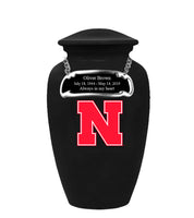 Fan Series - University of Nebraska Cornhuskers Black Memorial Cremation Urn - IUNBR102