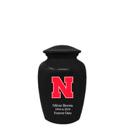 Fan Series - University of Nebraska Cornhuskers Black Memorial Cremation Urn - IUNBR102