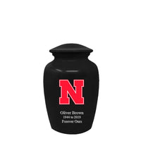 Fan Series - University of Nebraska Cornhuskers Black Memorial Cremation Urn - IUNBR102