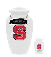 Fan Series - North Carolina State Wolfpack White Memorial Cremation Urn - IUNCSU100