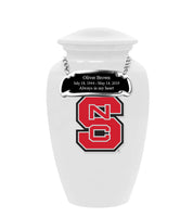 Fan Series - North Carolina State Wolfpack White Memorial Cremation Urn - IUNCSU100