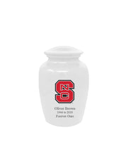 Fan Series - North Carolina State Wolfpack White Memorial Cremation Urn - IUNCSU100