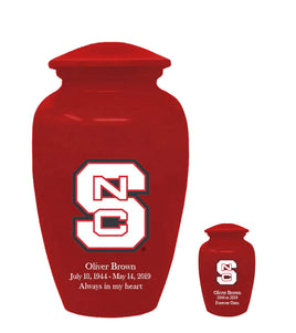 Fan Series - North Carolina State Wolfpack Red Memorial Cremation Urn - IUNCSU101