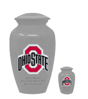 Fan Series - Ohio State University Buckeyes Silver Memorial Cremation Urn - IUOHIO101