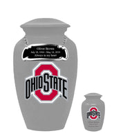 Fan Series - Ohio State University Buckeyes Silver Memorial Cremation Urn - IUOHIO101