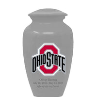 Fan Series - Ohio State University Buckeyes Silver Memorial Cremation Urn - IUOHIO101