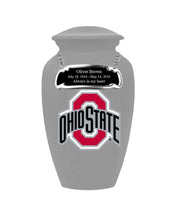 Fan Series - Ohio State University Buckeyes Silver Memorial Cremation Urn - IUOHIO101