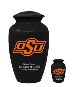 Fan Series - Oklahoma State University Cowboys Black Memorial Cremation Urn - IUOKS100