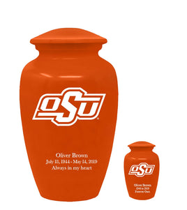 Fan Series - Oklahoma State University Cowboys Orange Memorial Cremation Urn - IUOKS101