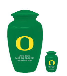 Fan Series - University of Oregon Ducks Memorial Cremation Urn - IUOREG100