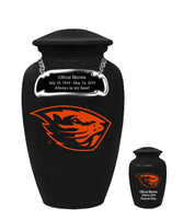 Oregon State Beavers Black Memorial Cremation Urn - IUORST100