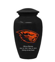 Oregon State Beavers Black Memorial Cremation Urn - IUORST100