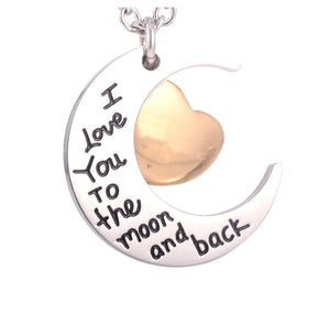 "I love you to the moon and back" Pendant - IUPN194