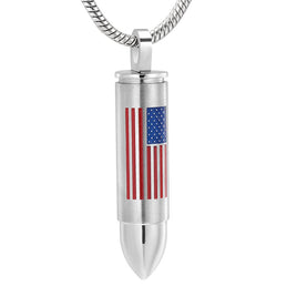 American Flag Bullet Pendant - IUPN220