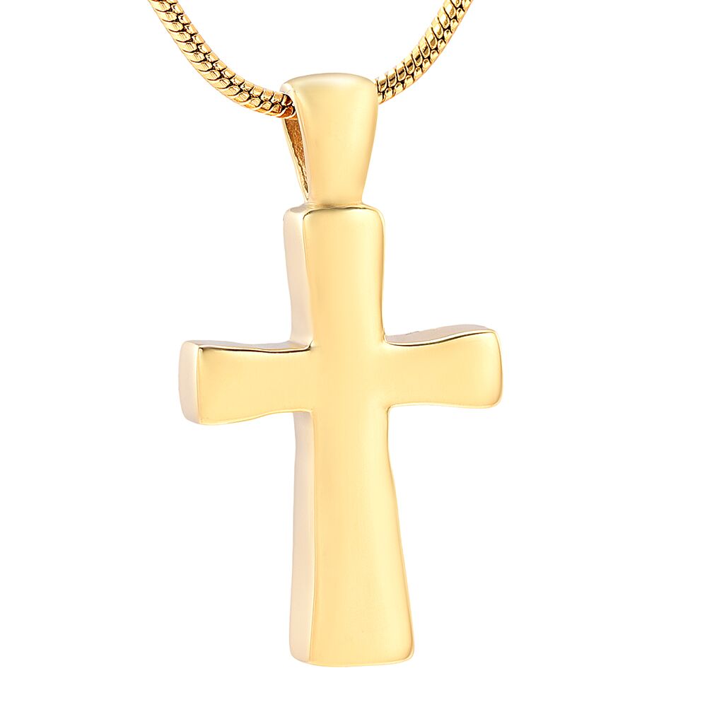 Gold Colored Cross Pendant - IUPN228