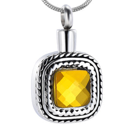 Yellow Cushion Style Pendant - IUPN247