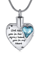 "I Have You In My Heart" Birthstone  Cremation Pendant - IUPN254
