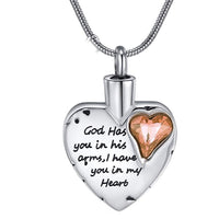 "I Have You In My Heart" Birthstone  Cremation Pendant - IUPN254