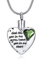 "I Have You In My Heart" Birthstone  Cremation Pendant - IUPN254