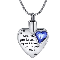 "I Have You In My Heart" Birthstone  Cremation Pendant - IUPN254