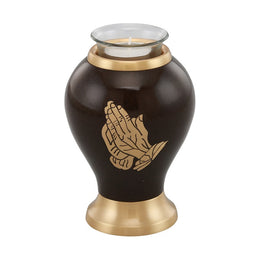 Praying Hands Tealight Cremation Urn - IURE117-TL