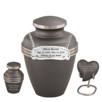 Sparta Series - Ashen Pewter Cremation Urn - IURG103