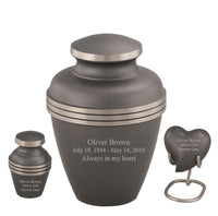 Sparta Series - Ashen Pewter Cremation Urn - IURG103