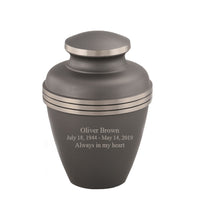 Sparta Series - Ashen Pewter Cremation Urn - IURG103