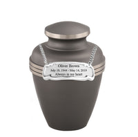 Sparta Series - Ashen Pewter Cremation Urn - IURG103