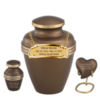 Sparta Series - Ashen Brown Cremation Urn - IURG103-B