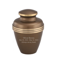 Sparta Series - Ashen Brown Cremation Urn - IURG103-B