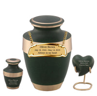 Sparta Series - Green Cremation Urn - IURG105