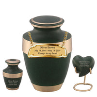 Sparta Series - Green Cremation Urn - IURG105