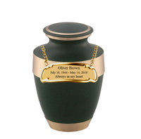 Sparta Series - Green Cremation Urn - IURG105