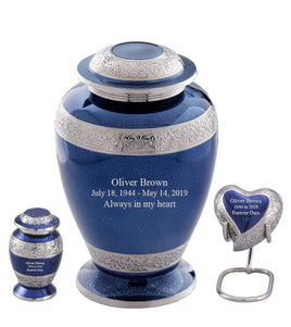 Sheen Series - Palatinate Blue Cremation Urn - IURG114