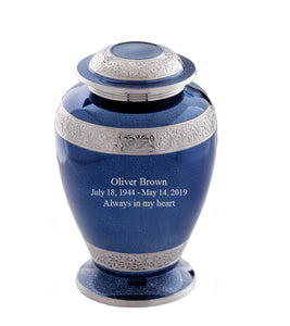 Sheen Series - Palatinate Blue Cremation Urn - IURG114