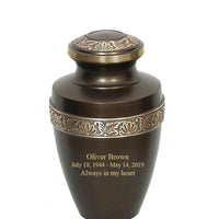 Apollo Brown Cremation Urn - IURG118