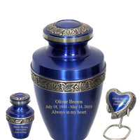 Apollo Blue Cremation Urn - IURG119