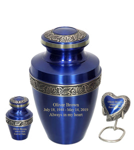 Apollo Blue Cremation Urn - IURG119