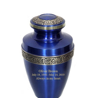 Apollo Blue Cremation Urn - IURG119
