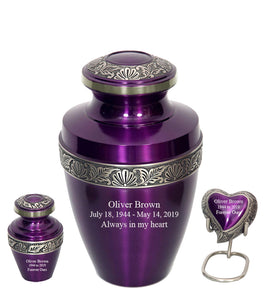 Apollo Purple Cremation Urn - IURG120