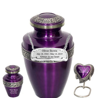 Apollo Purple Cremation Urn - IURG120